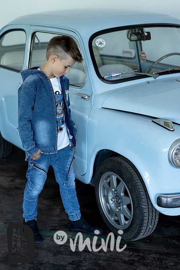Monkey blue triko
