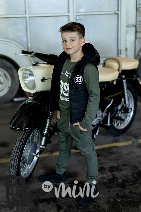 Cool edition chlapecký set khaki - tepláky + mikina