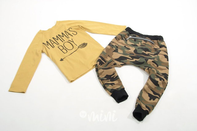 Mammas boy - army chlapecký set s baggy