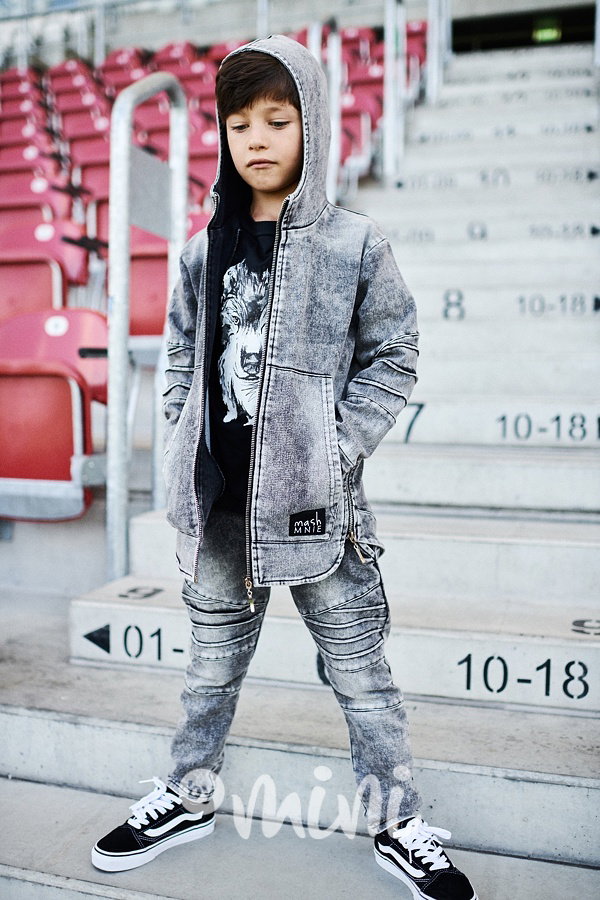 *Premium* Wolf ice black pants kalhoty