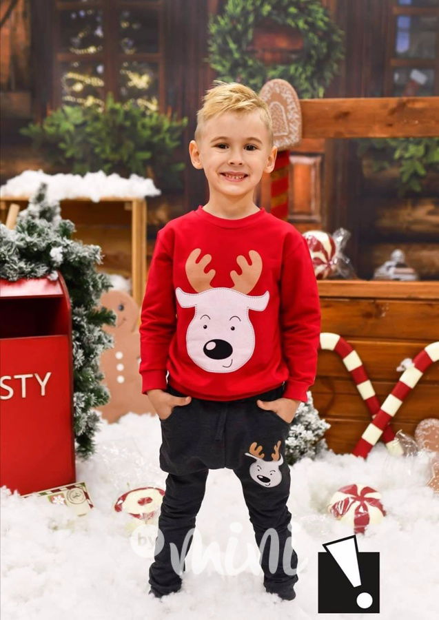 Xmas chlapecký komplet se sobem