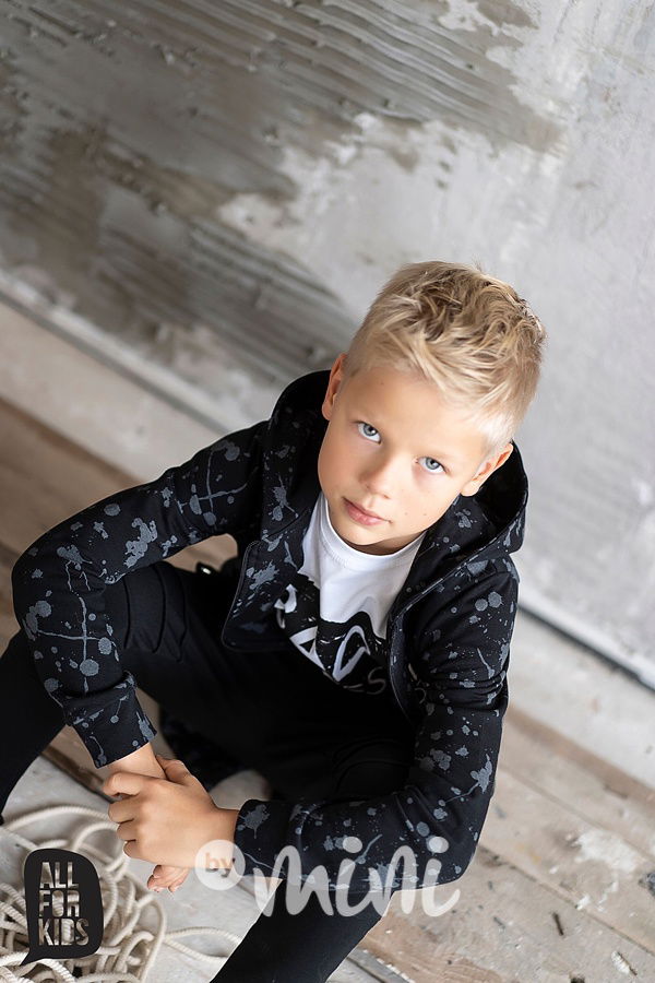 Bad choices dlouhá chlapecká mikina černá