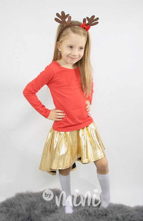 Ballerina top s mašličkou - červený