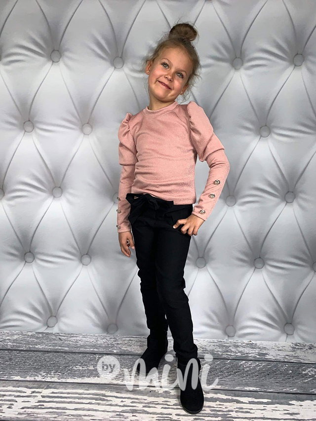 Černé elegant stretch kalhoty