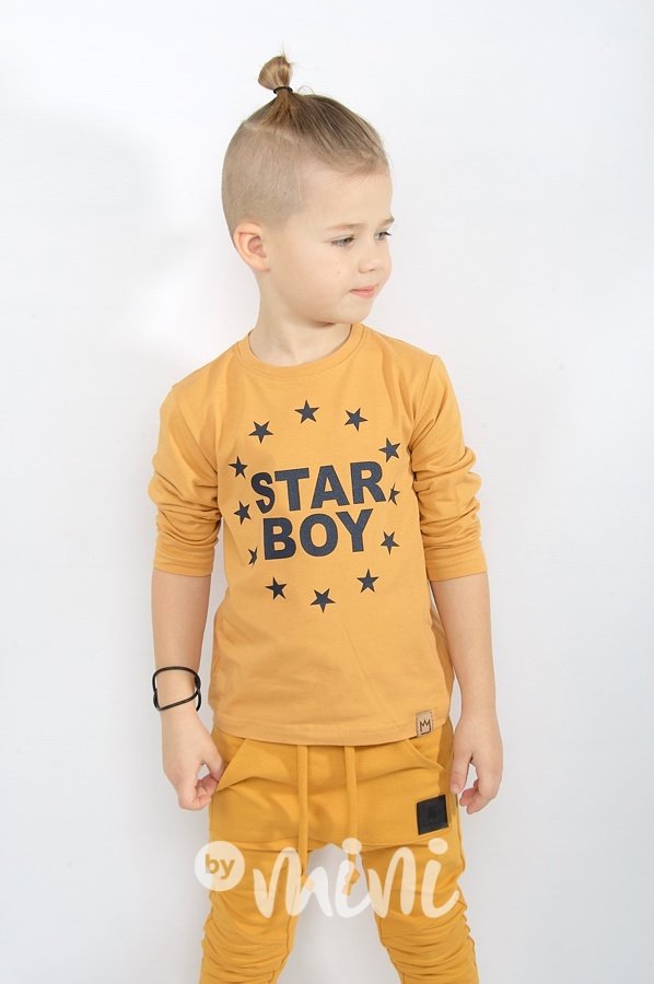 STAR boy triko - mustardové