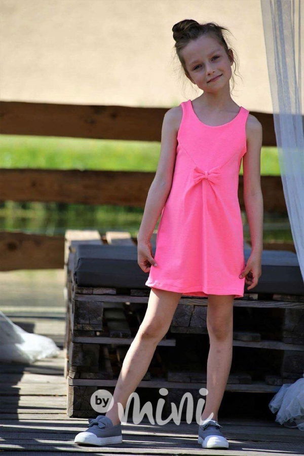 Pink bow dress