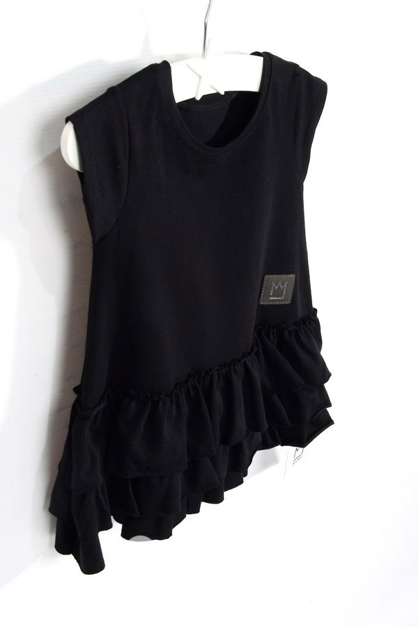 Black dress *TOP* černé dětské šaty s volánky