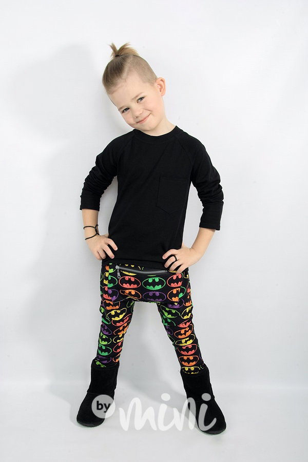 Multicolor batman baggy tepláky