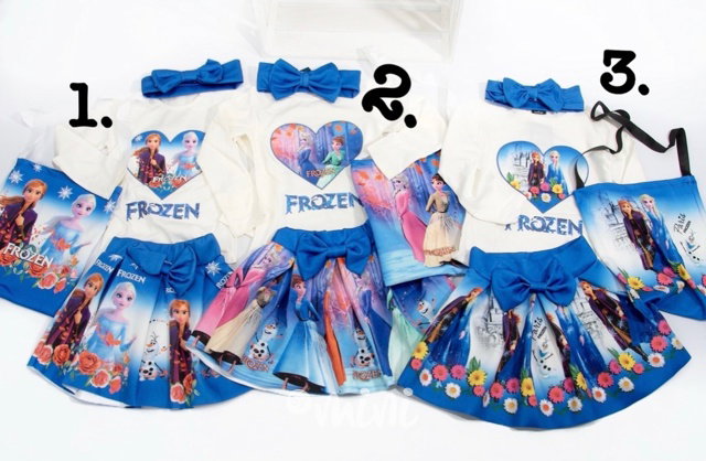 4ks FROZEN set - modrý - 1.