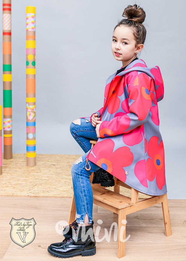 Fleece flower kabátek *by Voga*