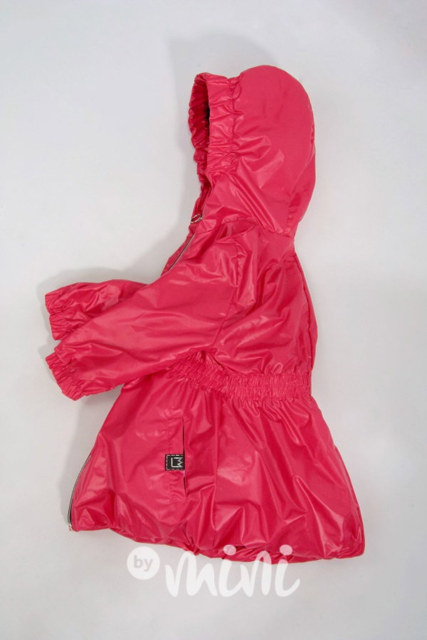 Přechodová dětská jarní bunda malinová