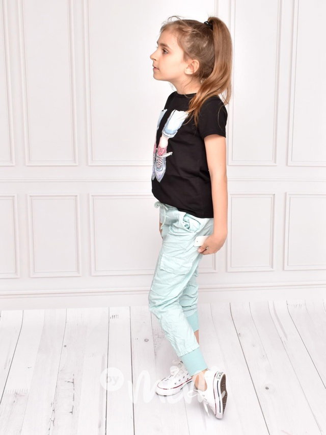 Mint kalhoty + fashion triko