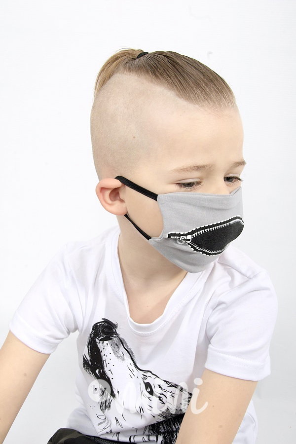 Chlapecká dětská rouška zip