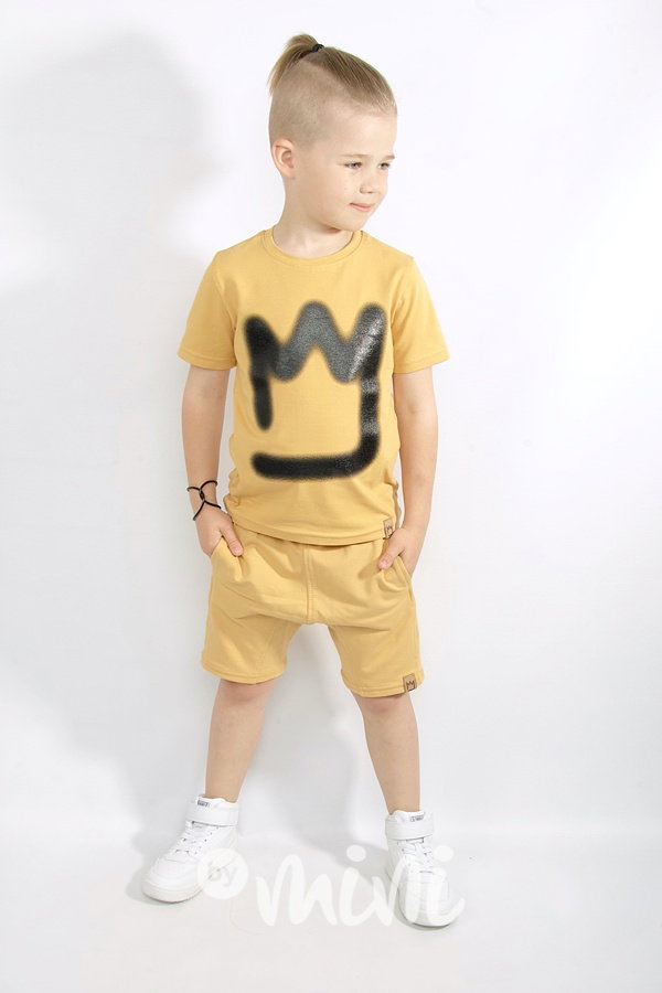 BOY šortky mustard