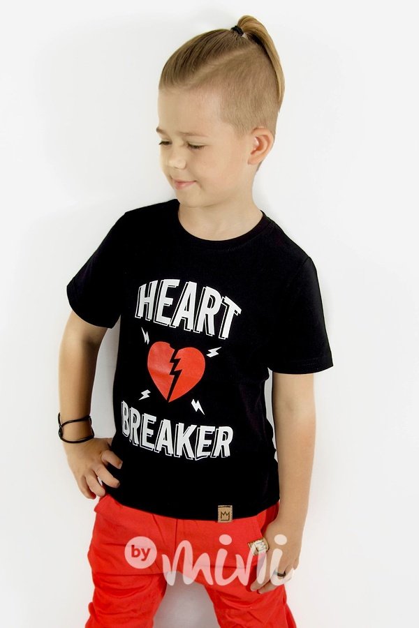 Heart breaker triko - černé