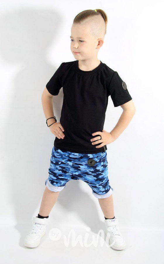 Ultra low baggy kraťasy - blue army