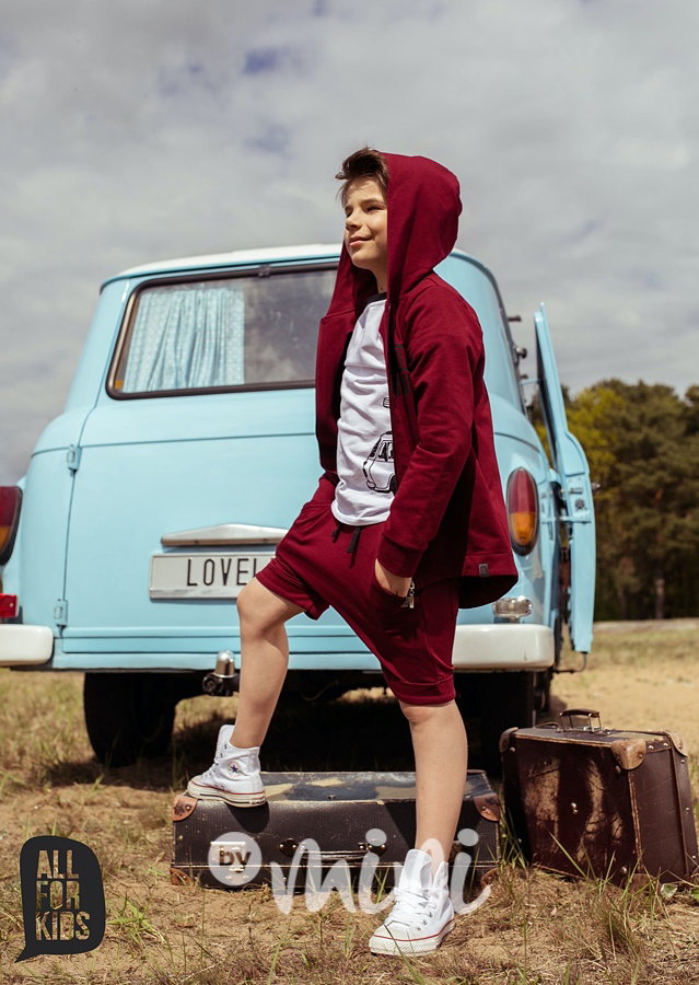 Bordo baggy shorts
