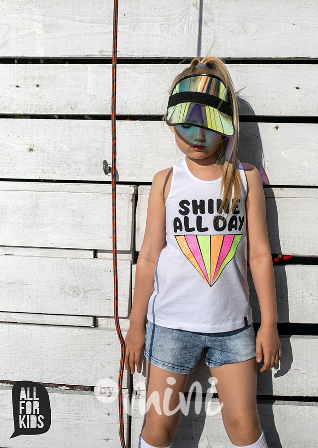 Shine tank top - bílý