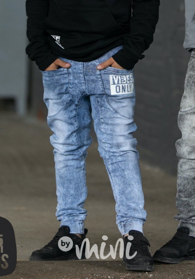 Good vibes only ice blue jeans pants *by AFK*