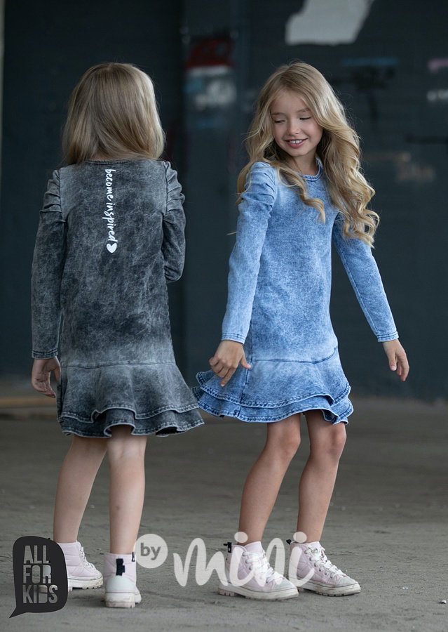 Inspired denim black šaty *by AFK*