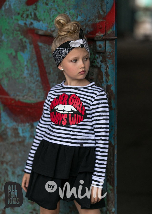 Power girls crop mikina white *by AFK*