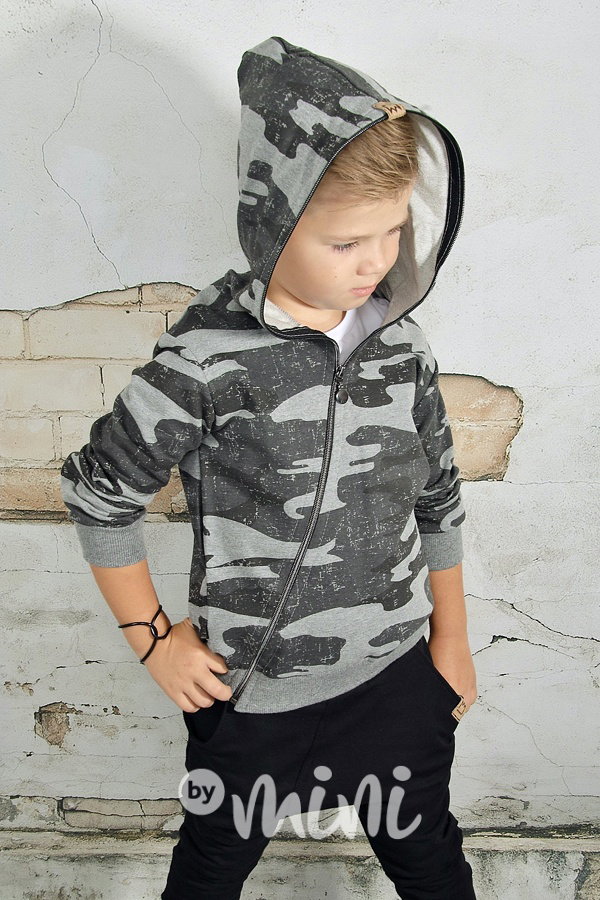 Grey army mikina