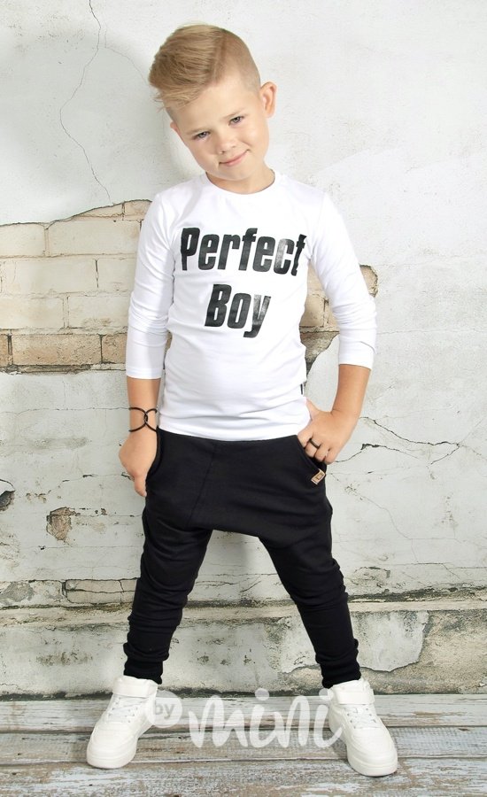 Perfect boy slim triko bílé