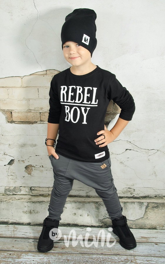 Rebel boy triko černé