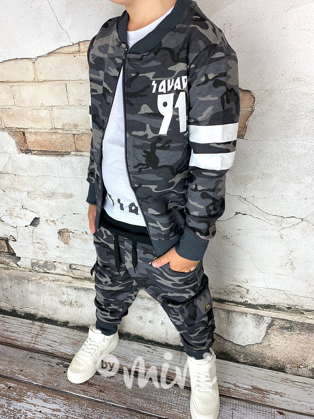 3pcs grey army souprava