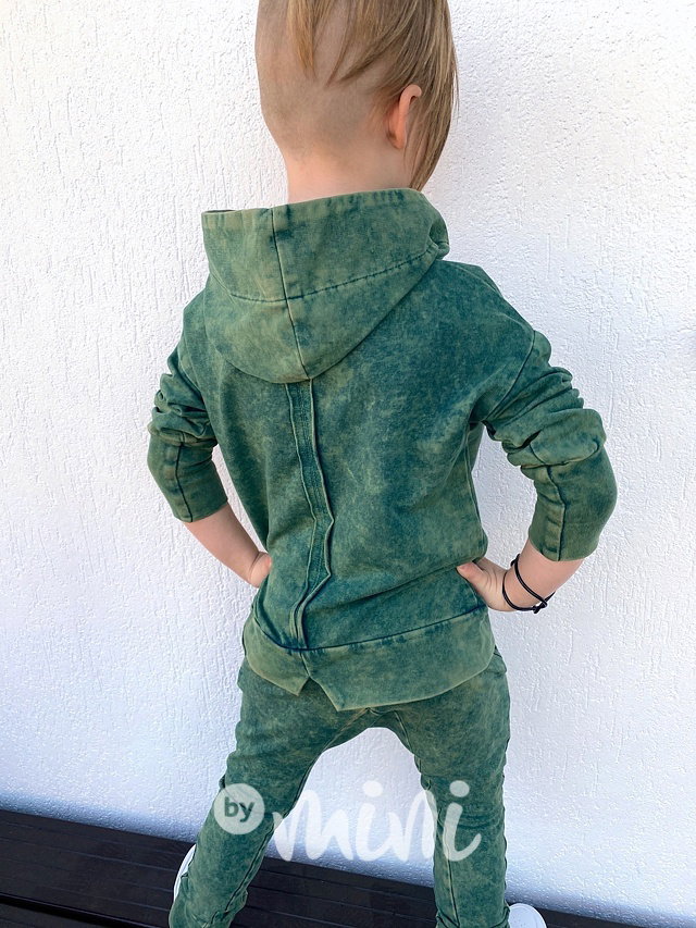 Despacito baggy acid wash green