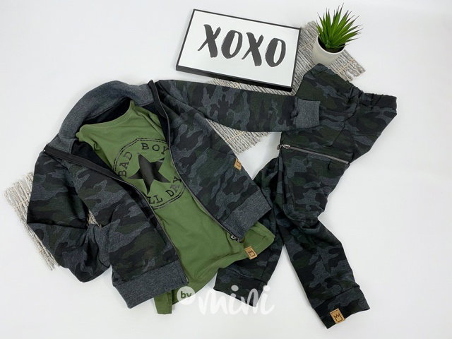 NEW baggy kapsáče grey/green army