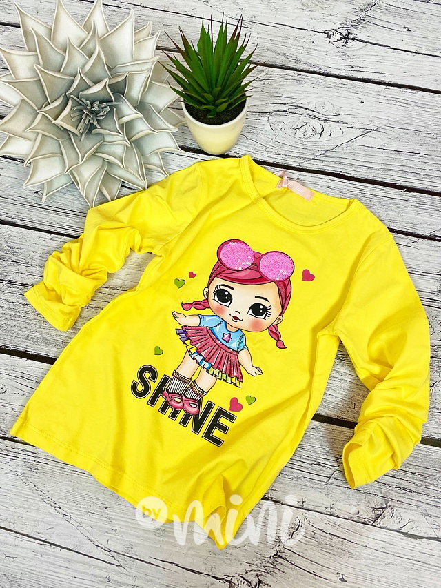 DOLL shine blůzka žlutá