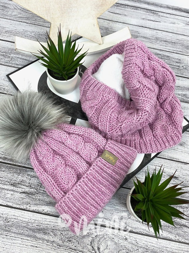 SUPER TERMO kulich + maxi nákrčník Pink Breeze