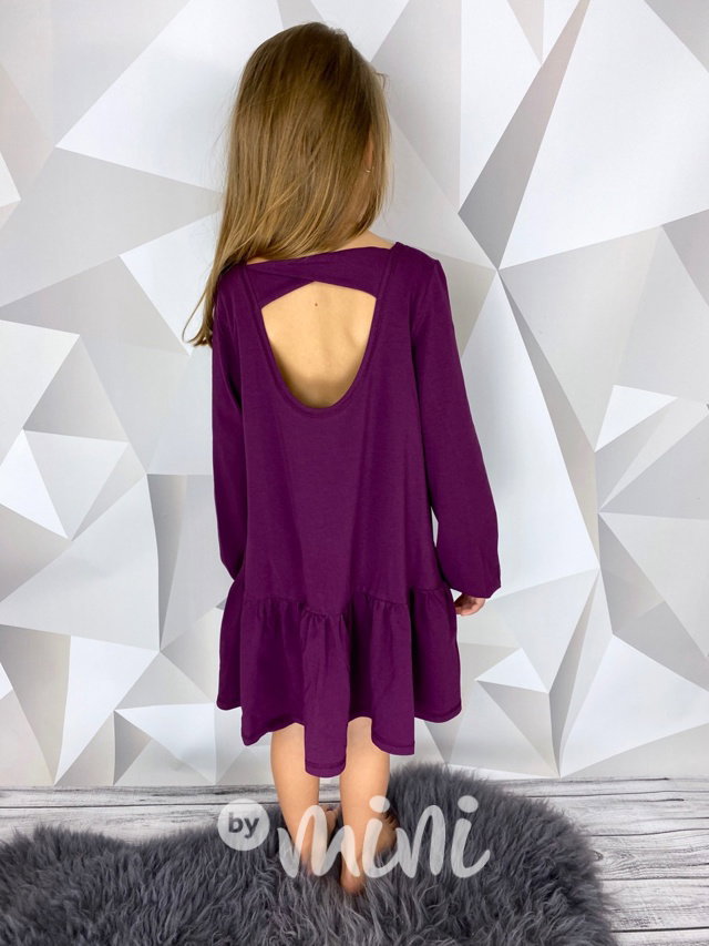 Boho purple šaty