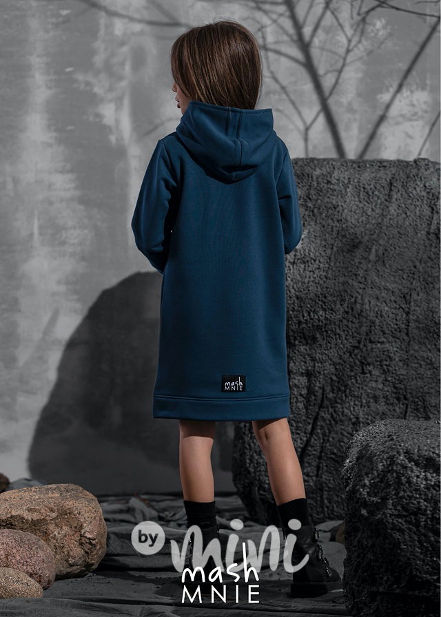 Hoodie dress ocean *by MashMnie* mikinové šaty dětské