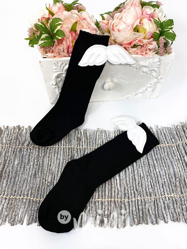 Černé podkolenky WINGS