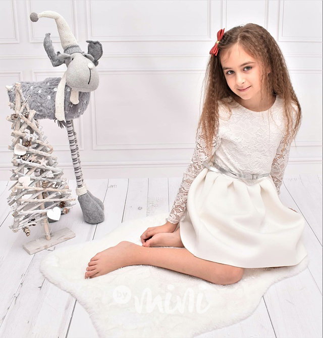Luxury white dress - luxusní dívčí bílé šaty