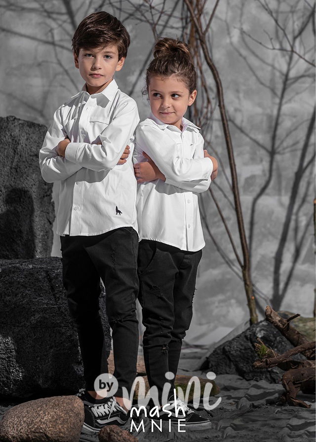 Wolf bílá košile *MashMnie*