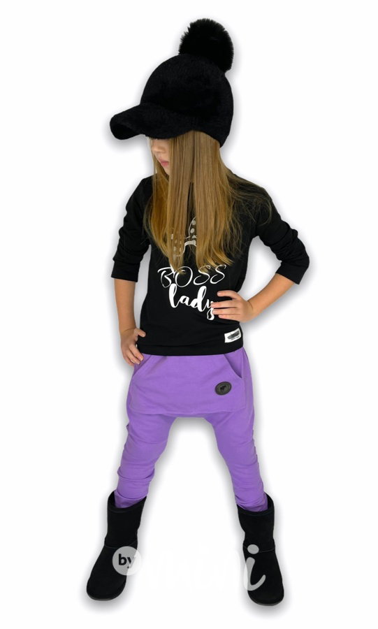 Fashion baggy tepláčky - lila *DreamDress*