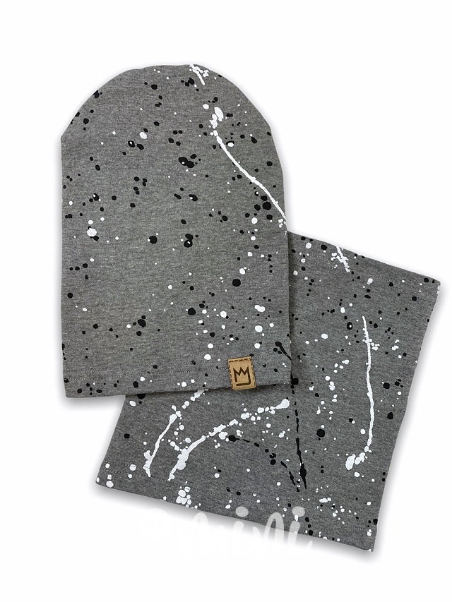 Dirty houmles čepka s nákrčníkem - grey
