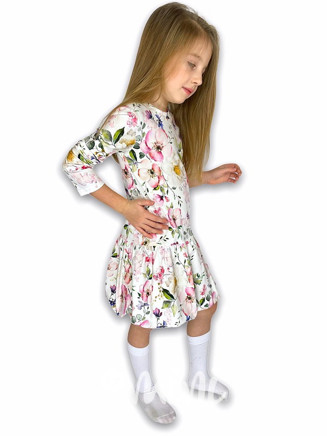 Flower dress s balonovou sukní