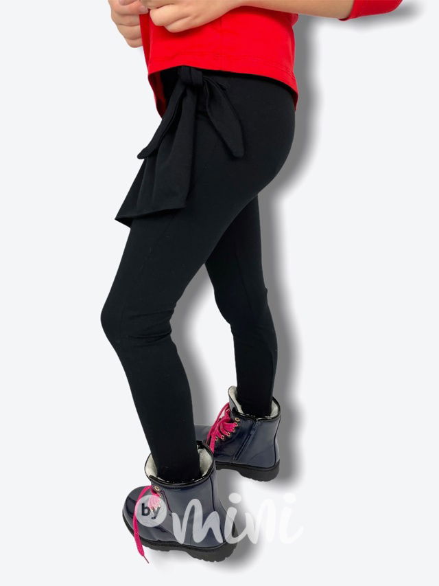 Černé dětské sukňolegíny 2v1