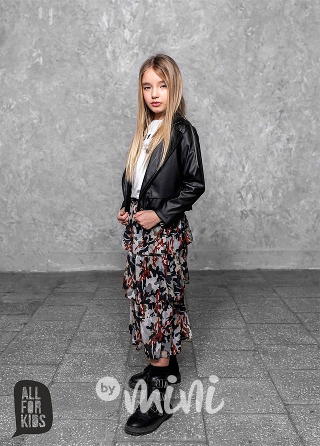 Army dlouhá dívčí sukně mini