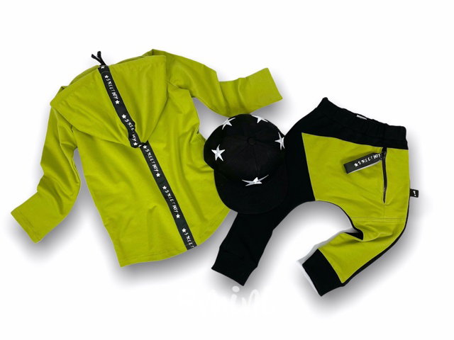 Street boy long mikina - lemon