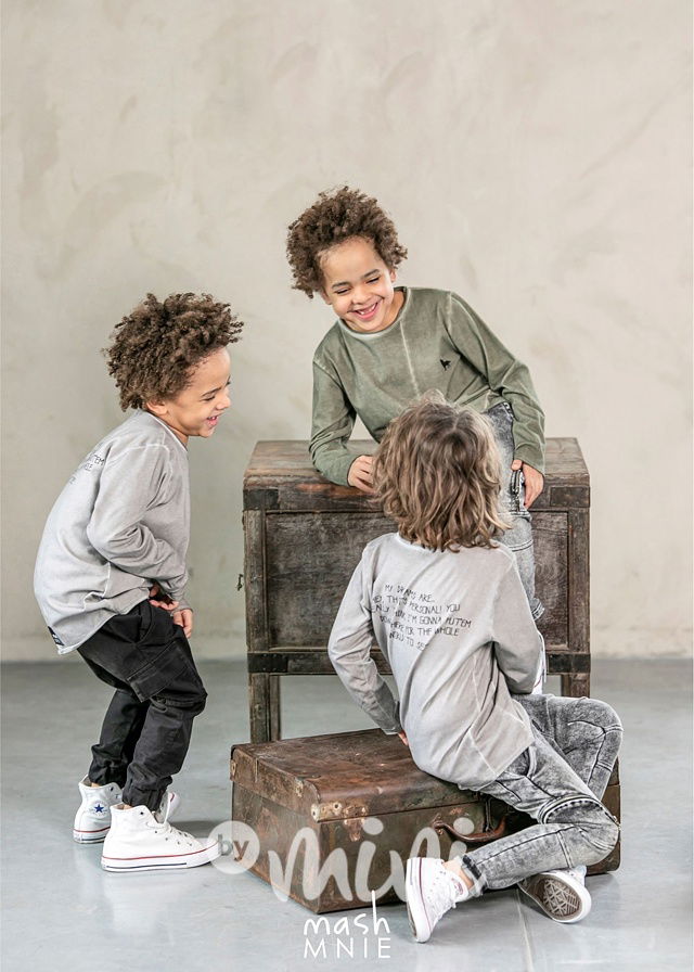 Acid wash longsleeve triko khaki *MashMnie*