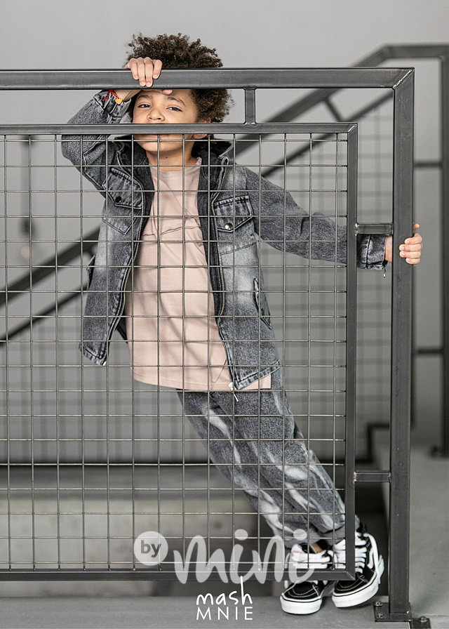 Jeans parka ice grey *MashMnie*