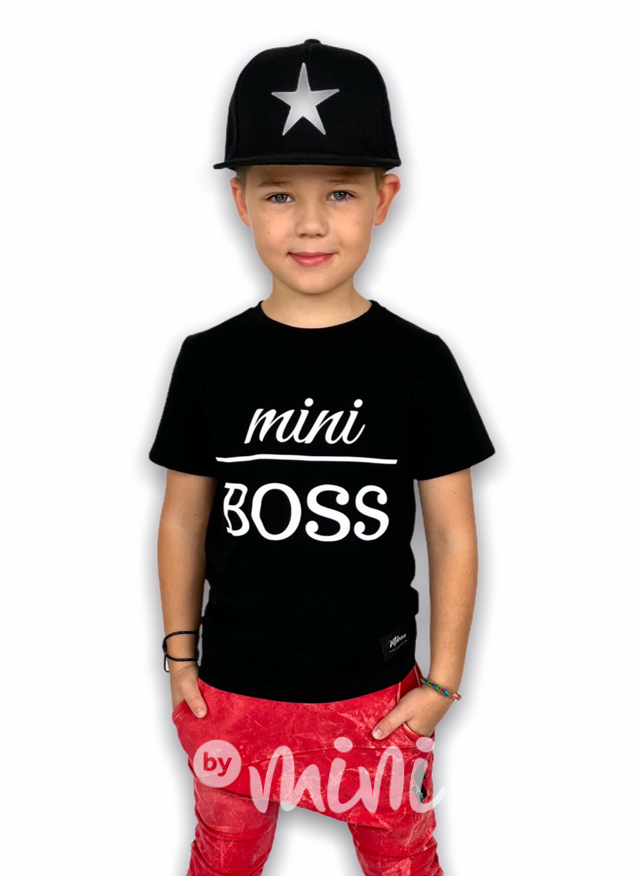 Mini BOSS triko černé