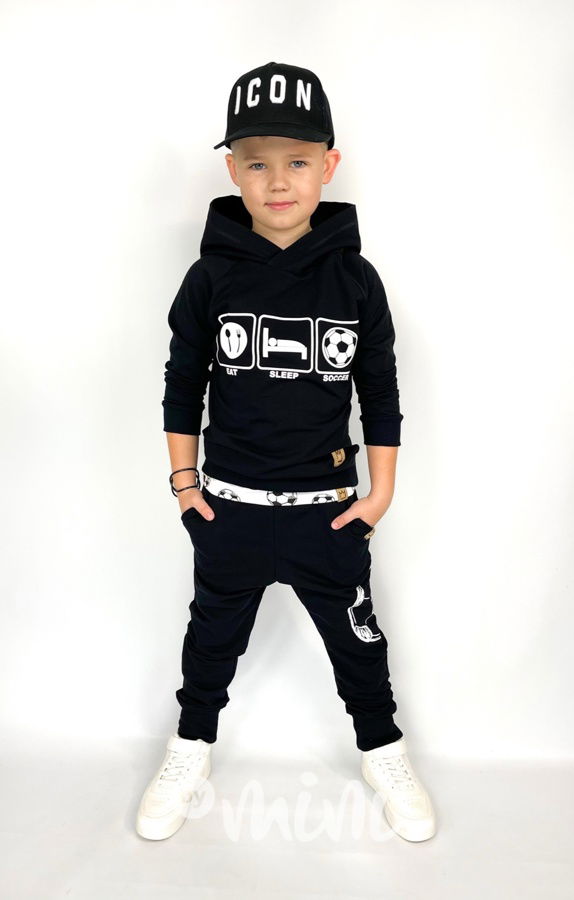 Fotbalové baggy tepláky - černé