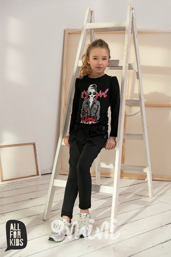 Blůzka Fashion Girl black *AFK*