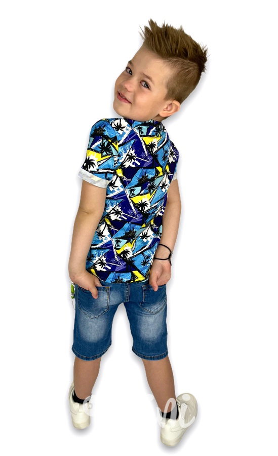 Denim jeans s karabinou